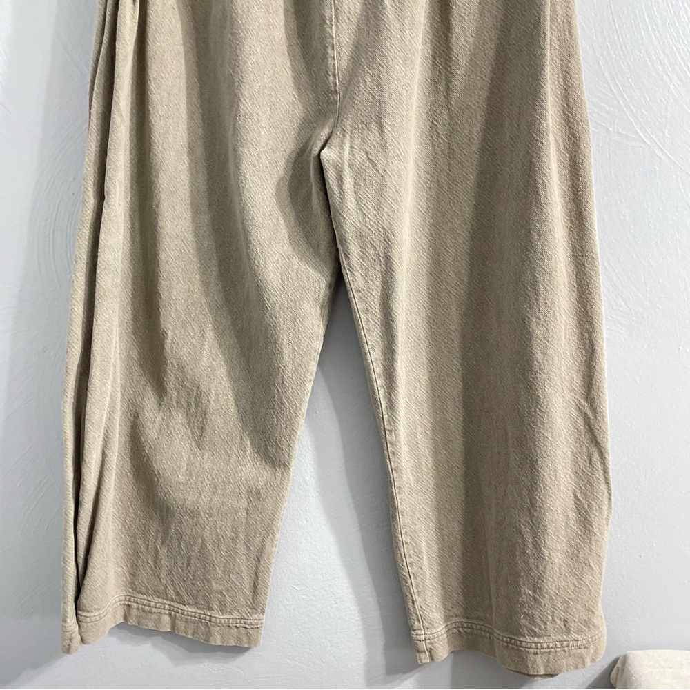 Free People Cool Harbor Wide Leg Denim Pants In Serpent - Picture 8 of 15